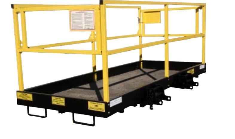 Aerial Work Platform For Forklifts - 4 Ft. X 9 1/2 Ft. Quick-Tach