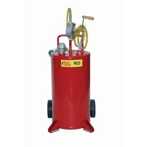 JohnDow FC-25GC 25-Gallon Steel Gas Caddy With Two-Way Rotary Pump & 8-Foot Hose
