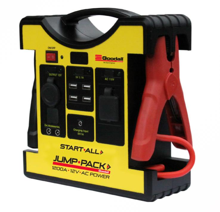 Goodall JP-12-1200 1200 Amp Lithium Ion Jumpstart Pack