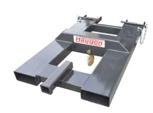 Fork Mounted Swivel Hook With Receiver Hitch - Haugen MFSH-6TS