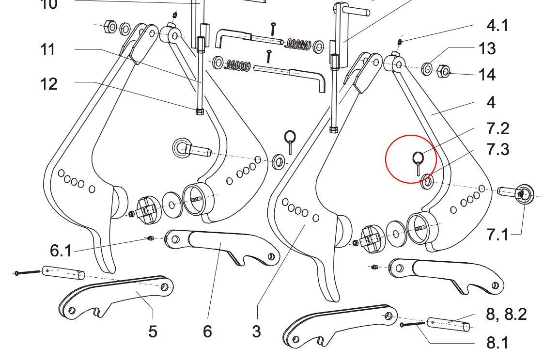 Kinshofer 122010185 Barrier Lifter Washer