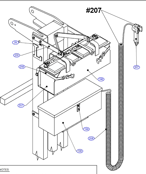 Kinshofer 180070124 Control Pendant for Kinshofer Battery Powered Drywall Forks