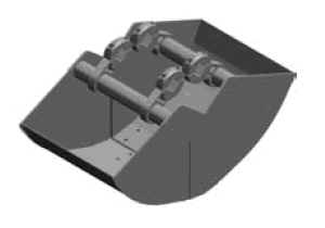 Kinshofer Clamshell Bucket For HPX Drive - Shells only