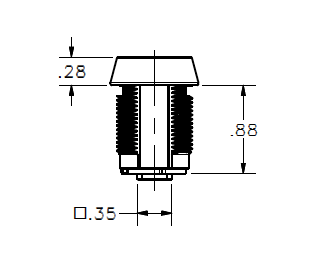 Lock Cylinder For Paddle Handles - 1-9600-51-J201