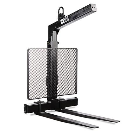 Star Industries 660 Crane Forks With Backstop and 2 Tines - 6000 Lb. - Self Leveling
