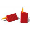 Checkers UC1400-4.5-P Tire Chocks - 10 Inch Urethane - One Pair