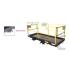 Platform for forklift slips on to fork tines of your forklift