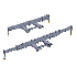 15 Foot Forklift Spreader Bar - 10000 Lb Capacity - Haugen MASPR-1015
