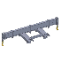 Forklift Spreader Bar - 10000 Lb Capacity - Haugen MASPR-1015