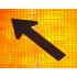 Superbright reflective roll up material is used for this sign